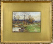 WATERCOLOR, WILLIAM MERRITT PO