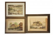 WATERCOLORS - 3 incl: Oscar T