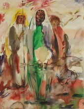 WATERCOLORS, RUSSIAN SCHOOL (l