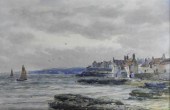WATERCOLOUR, NORMANDY COAST, C