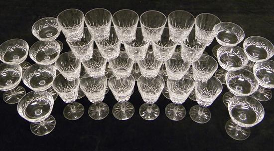 Waterford 35 piece stemware service