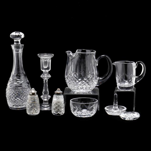 WATERFORD, A GROUPING OF NINE CUT