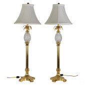 WATERFORD BRASS CRYSTAL PINEAP