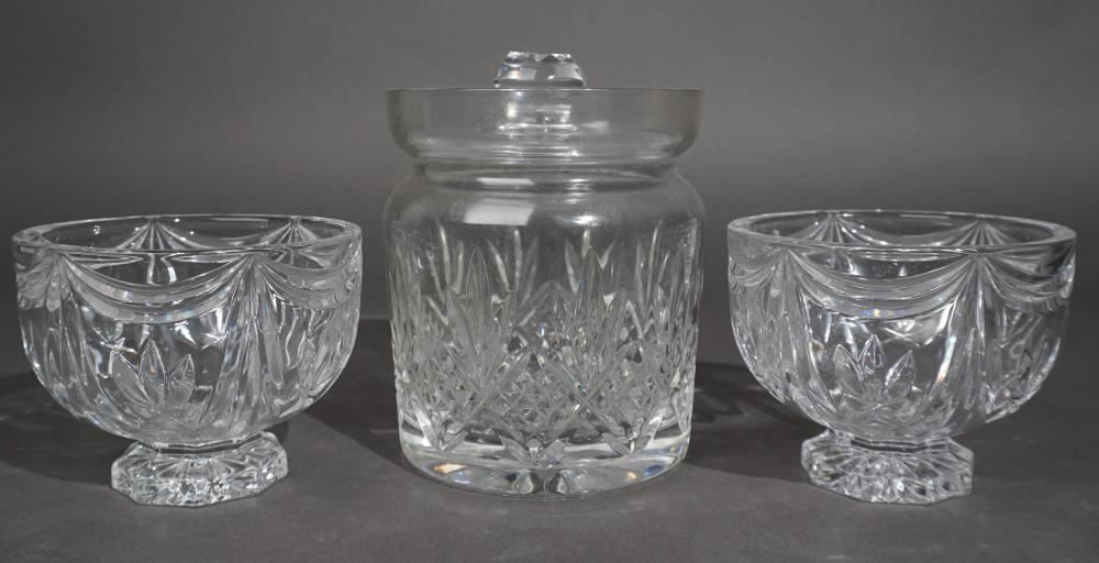 WATERFORD CRYSTAL BISCUIT JAR AND