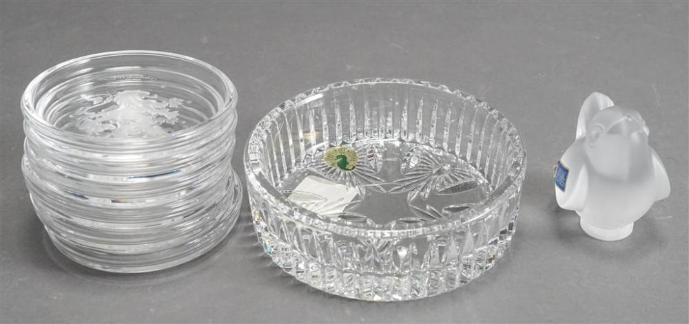 WATERFORD CRYSTAL BOTTLE COASTER,