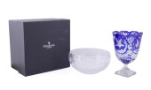 WATERFORD CRYSTAL BOWL & COBAL
