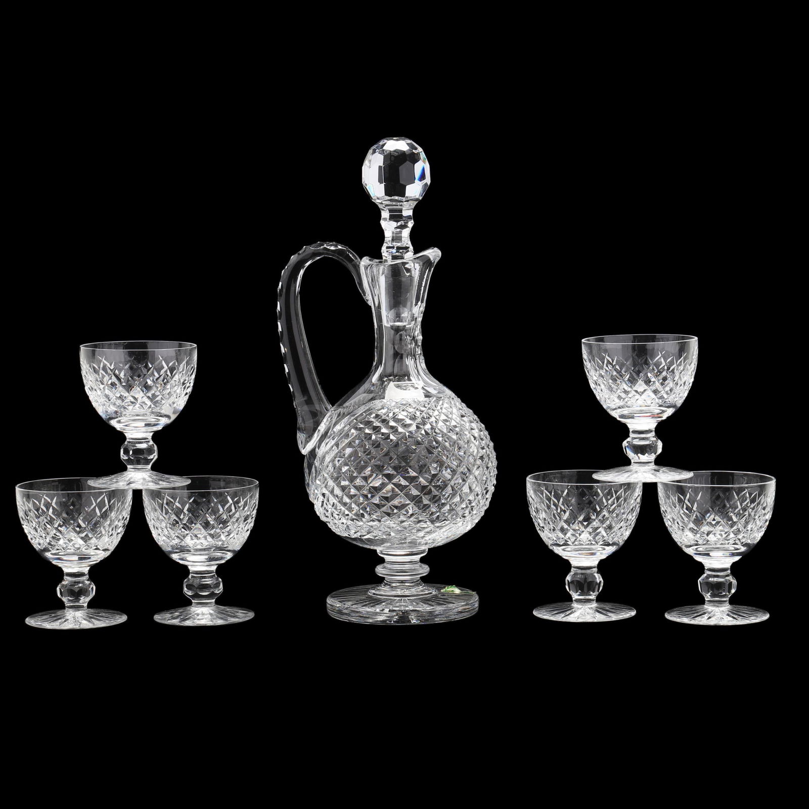 WATERFORD CRYSTAL CLARET JUG AND