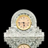 WATERFORD CRYSTAL DESK CLOCK,