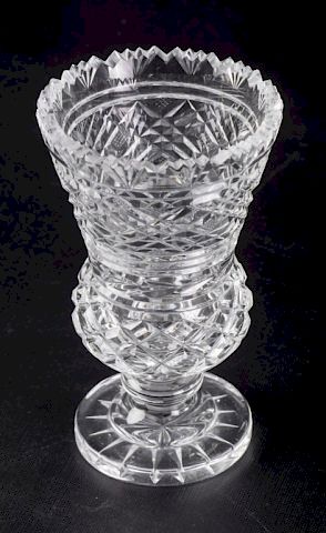 WATERFORD CRYSTAL FOOTED THISTLE