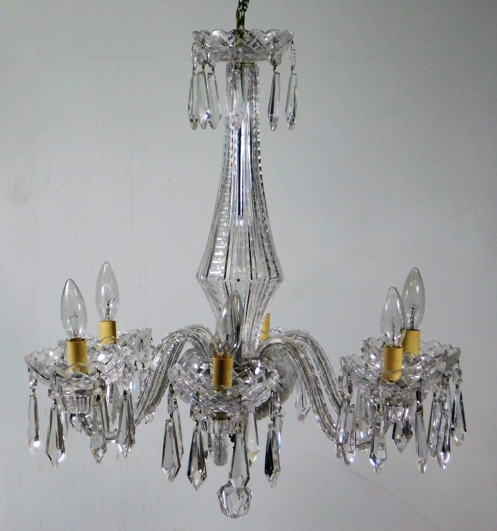WATERFORD CRYSTAL GLASS 6 ARM