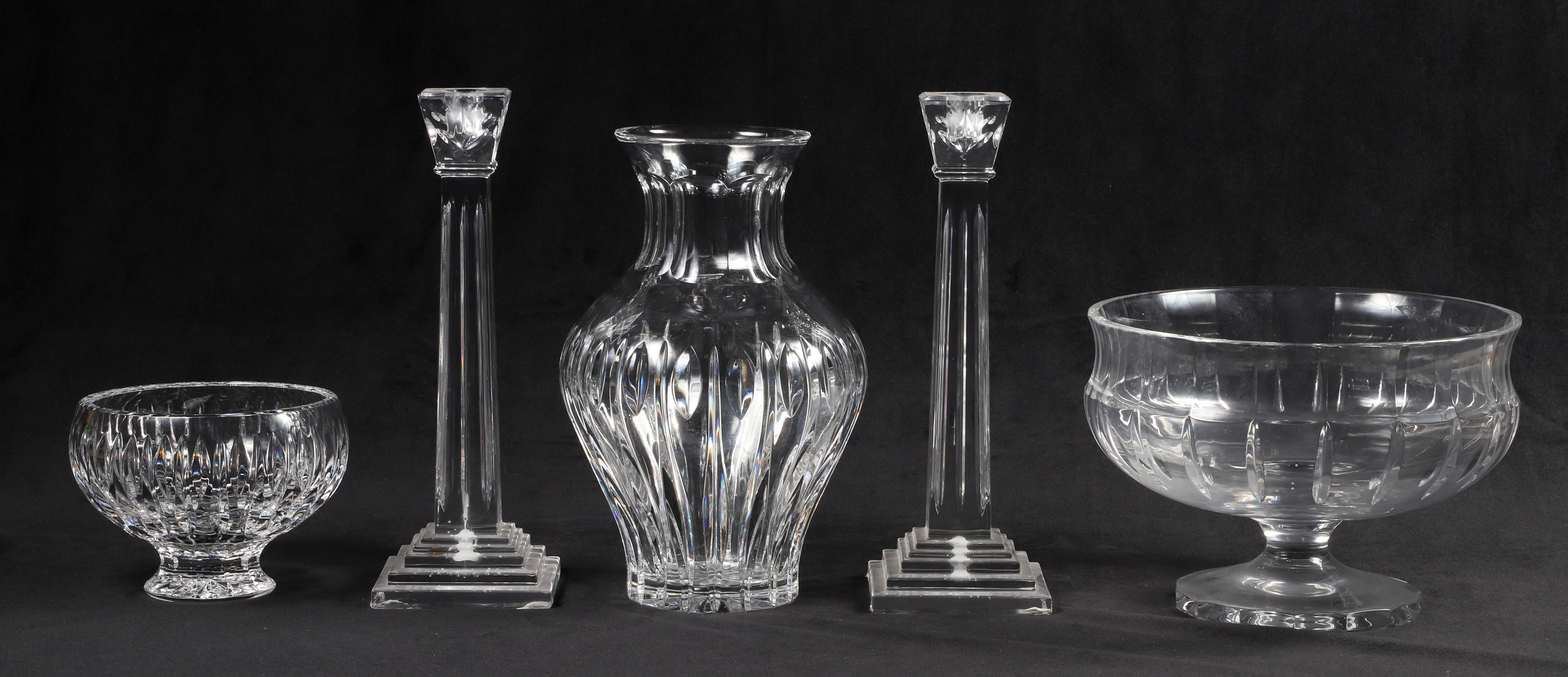 Waterford crystal vase, bowl,