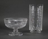 WATERFORD CRYSTAL VASE & FOOTE