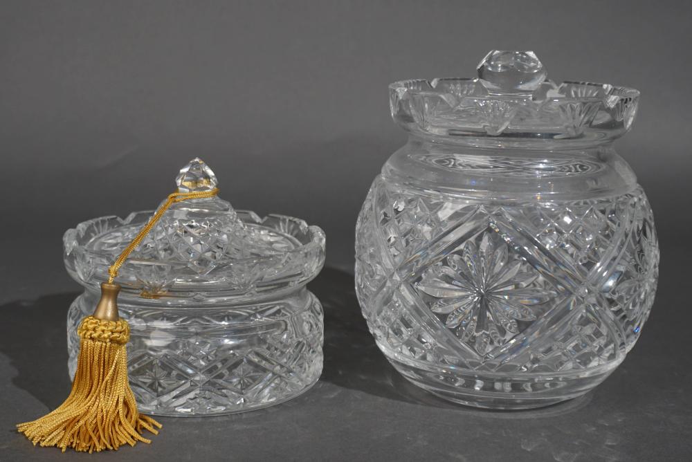 WATERFORD CUT CRYSTAL BISCUIT JAR