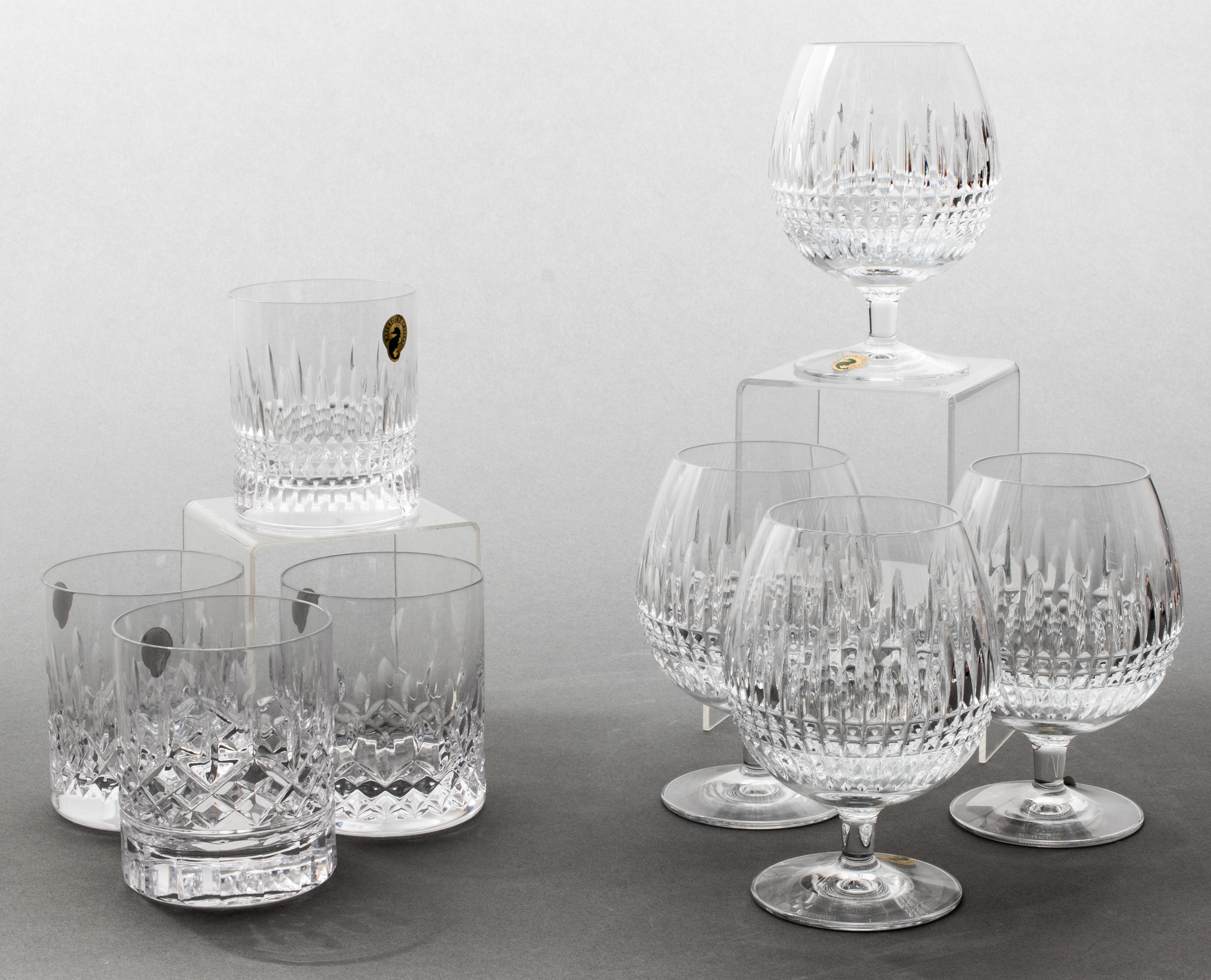 WATERFORD CUT CRYSTAL SNIFTERS &