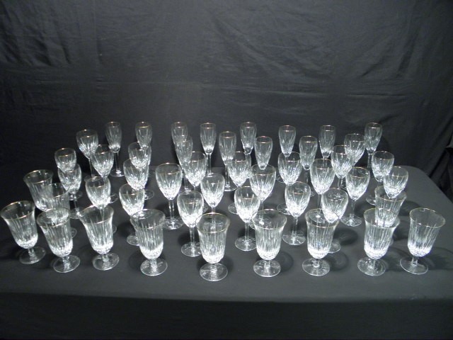 Waterford cut crystal stemware