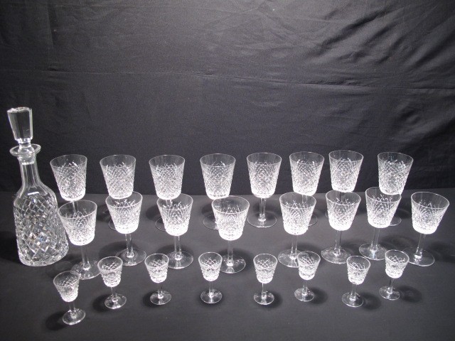 Waterford cut crystal stemware