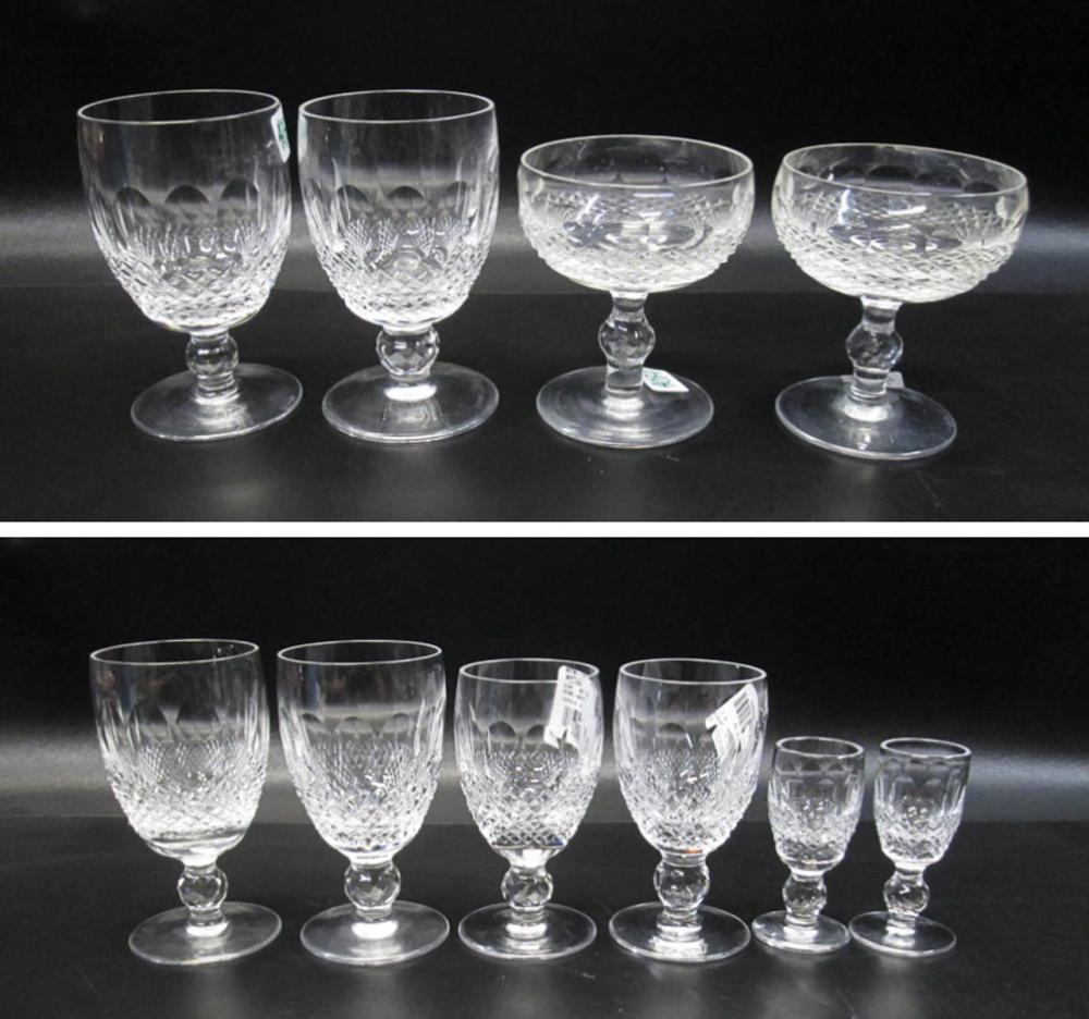 WATERFORD CUT CRYSTAL STEMWARE SET,