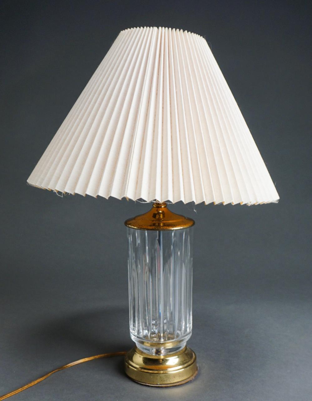 WATERFORD CUT CRYSTAL TABLE LAMP,