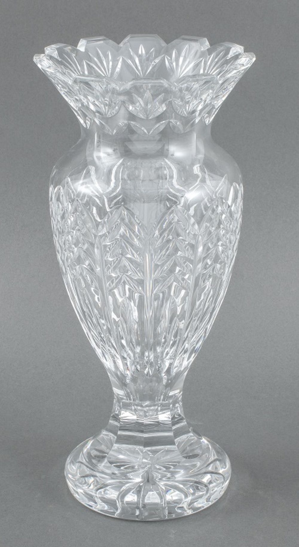 WATERFORD CUT CRYSTAL URN FORM VASE