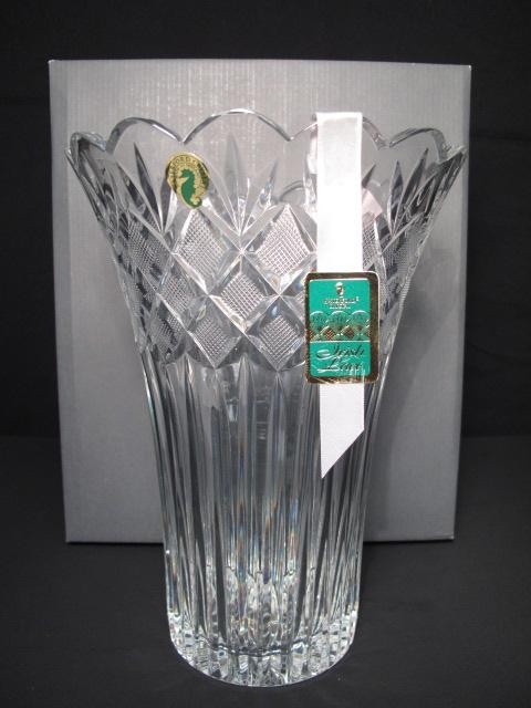 Waterford cut crystal vase.