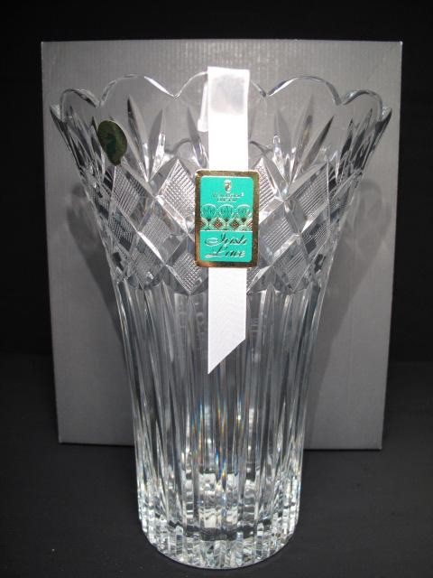 Waterford cut crystal vase.