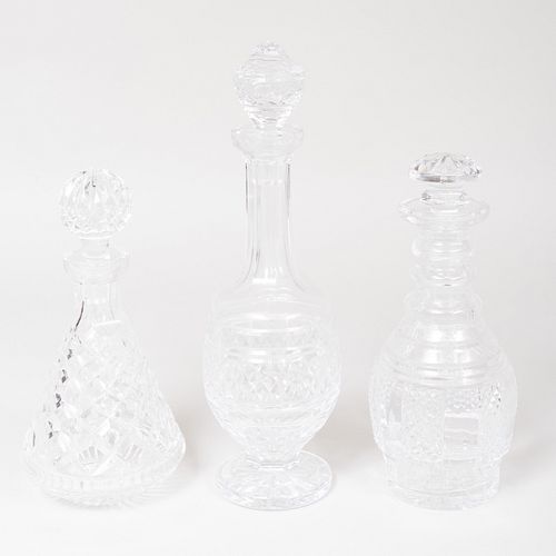 WATERFORD CUT GLASS DECANTER AND