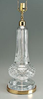Waterford cut glass lamp, urn