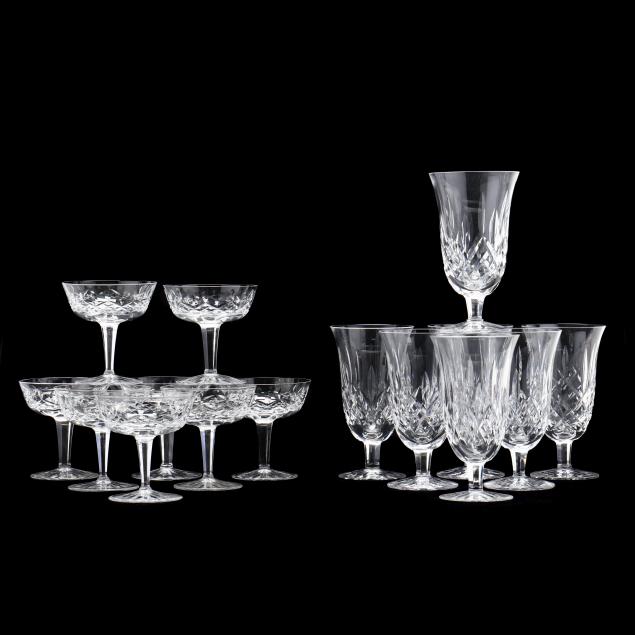 WATERFORD, FIFTEEN LISMORE STEMS To