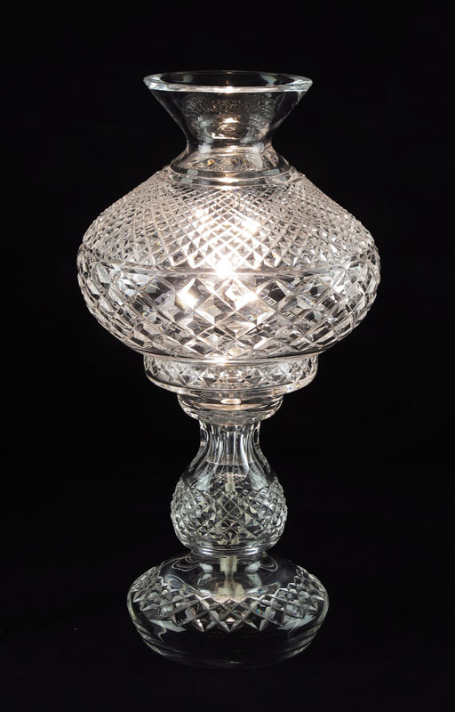 WATERFORD HURRICANE LAMP: Overall