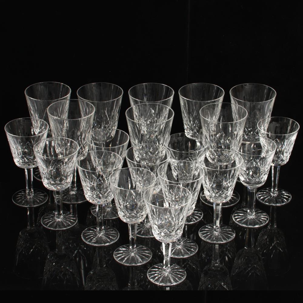 WATERFORD LISMORE 20PC CRYSTAL: