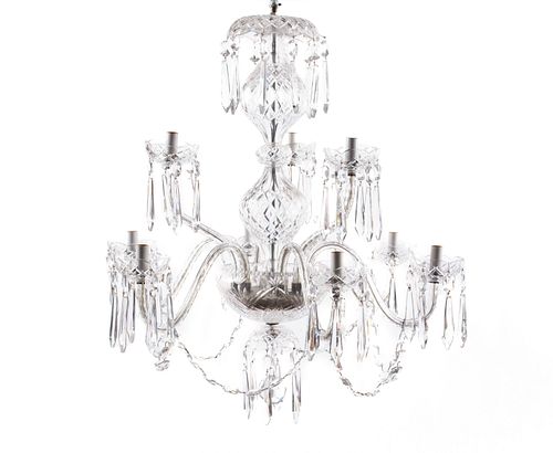 WATERFORD NINE-LIGHT CRYSTAL