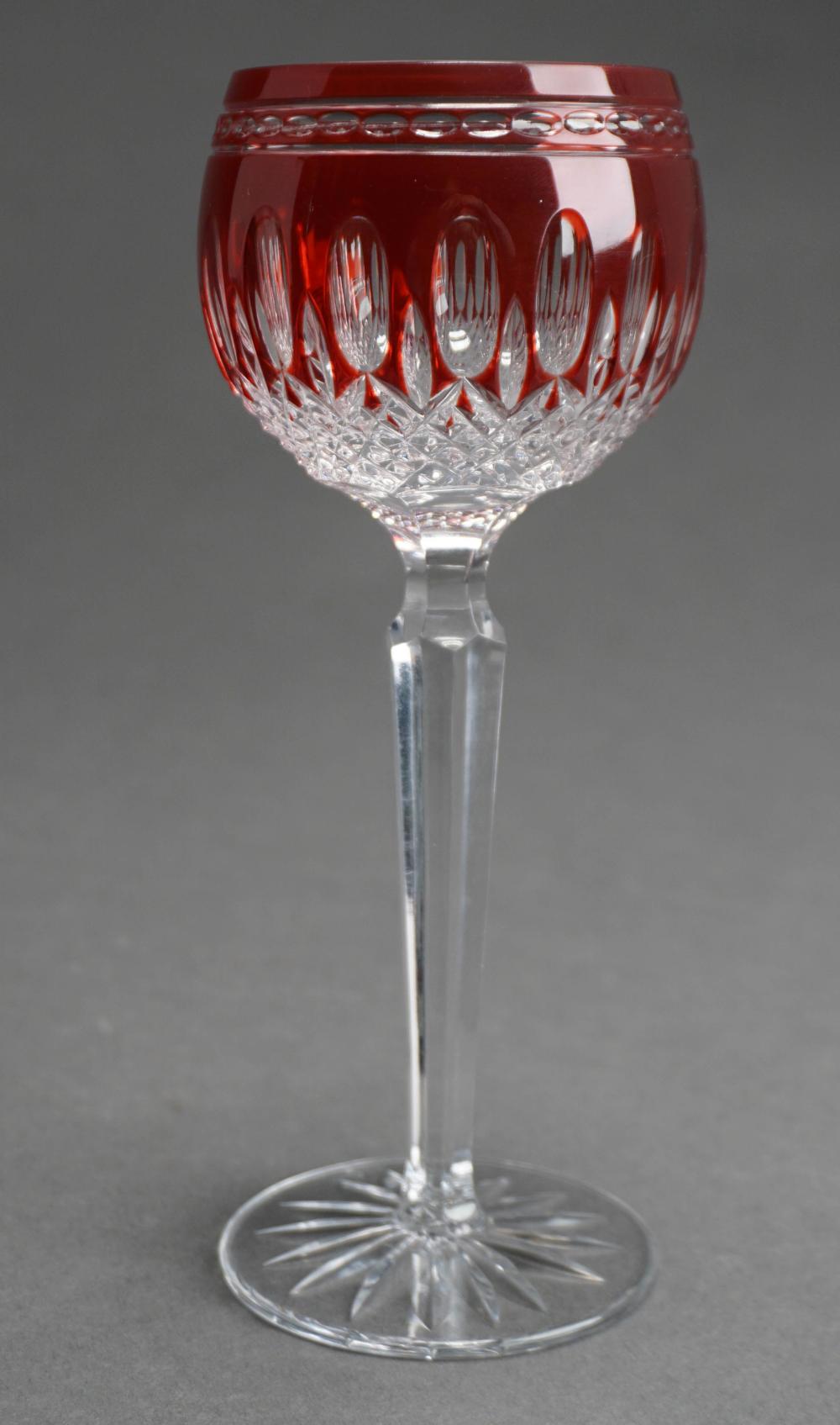 WATERFORD RUBY-TO-CLEAR CUT CRYSTAL