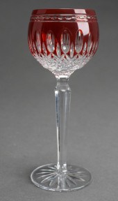 WATERFORD RUBY-TO-CLEAR CUT CR