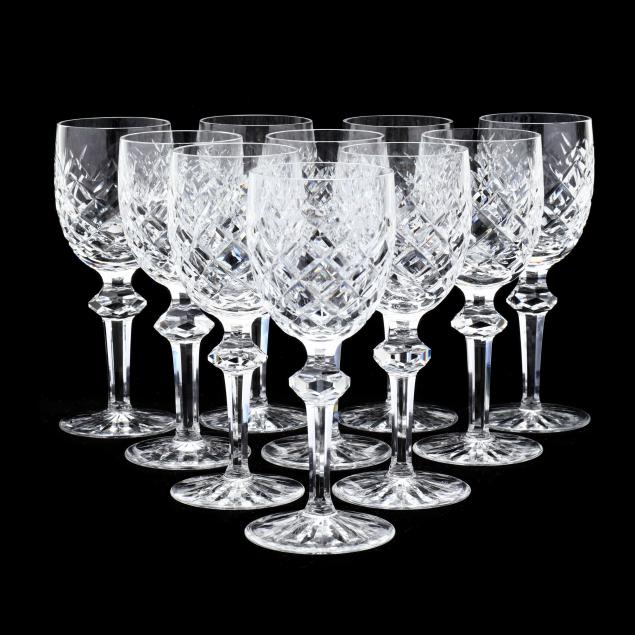 WATERFORD, SET OF TEN POWERSCOURT