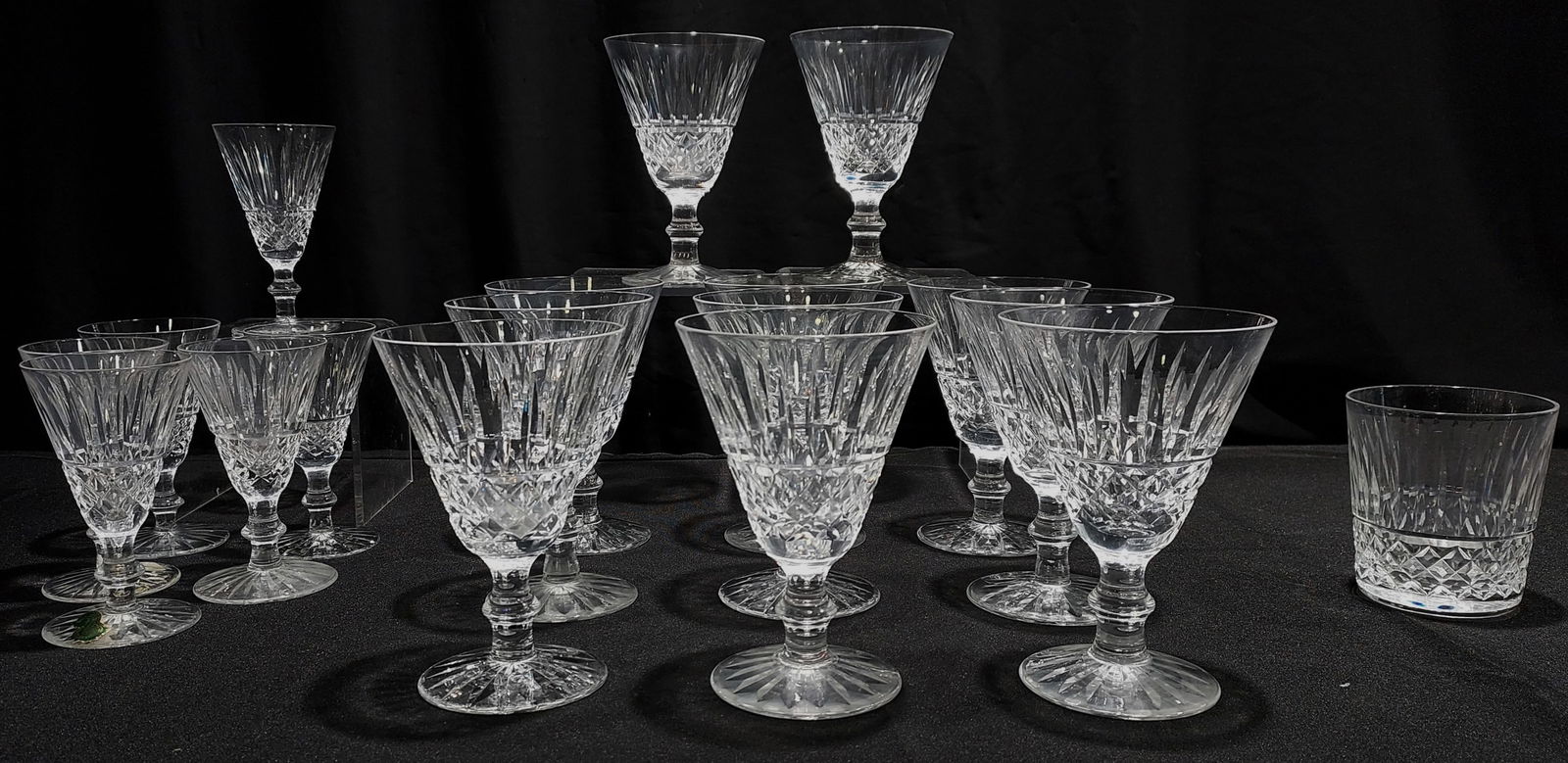 WATERFORD "TRAMORE" CUT CRYSTAL
