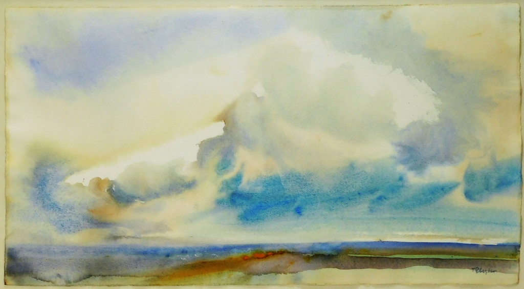 WATERFRONT SEASCAPE WHISPY SKY