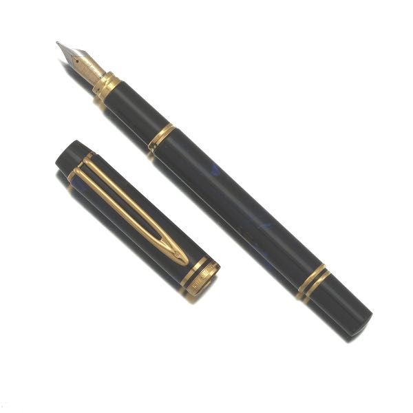WATERMAN BLUE MARBLE FOUNTAIN PEN