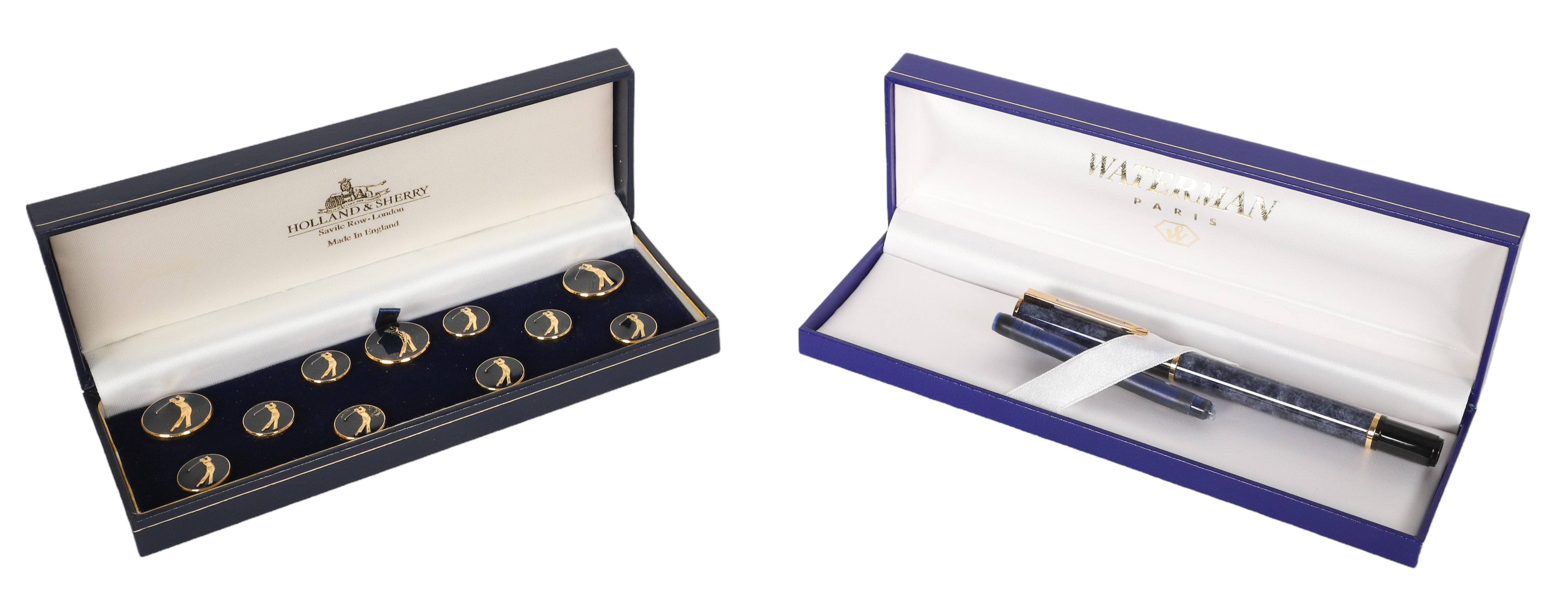 Waterman fountain pen and cufflinks