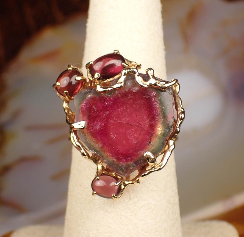 WATERMELON TOURMALINE AND
