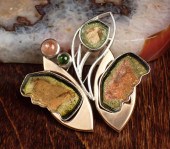WATERMELON TOURMALINE SLICE PE