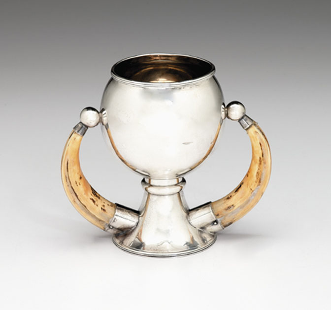 Watson sterling silver and horn tyg