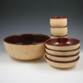 Watt Bisque #73 salad bowl, fo