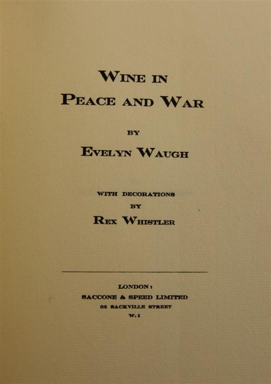 WAUGH (E) LABELS first edition
