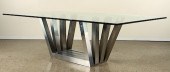 WAVE FORM CHROME BASE DINING T