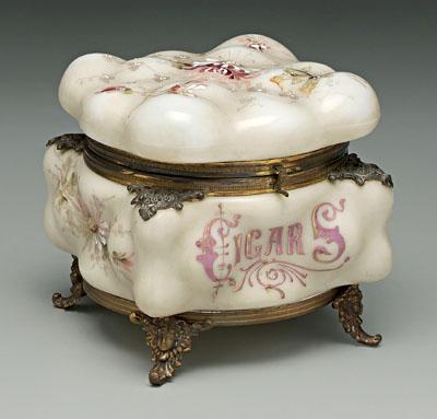 Wavecrest glass cigar humidor,