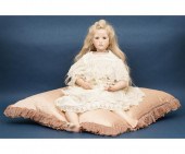 Wax over porcelain art doll ma