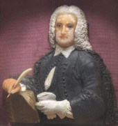 WAX PORTRAIT OF BARTHOLD HEINR