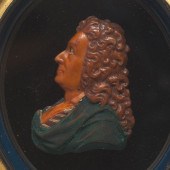 WAX PORTRAIT OF SIR CHRISTOPHE