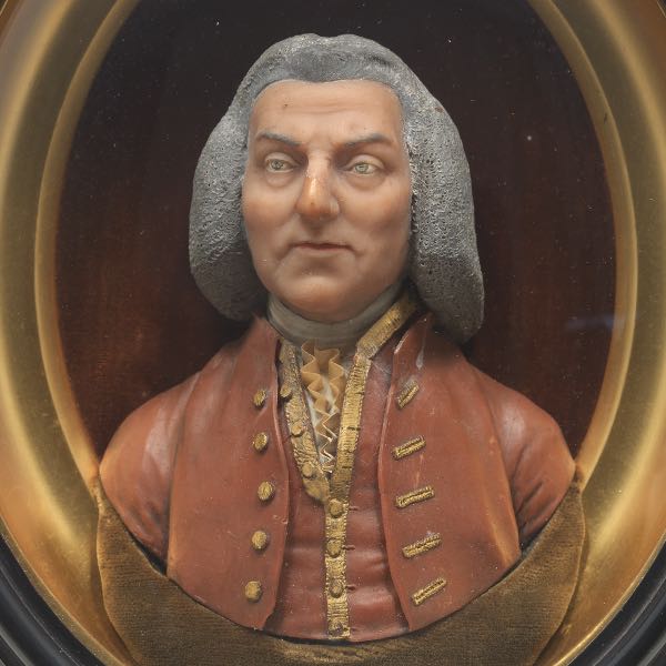 WAX PORTRAIT OF THE EARL OF