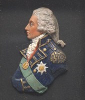 WAX PORTRAIT OF VICE-ADMIRAL H